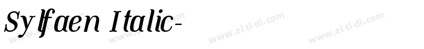 Sylfaen Italic字体转换 Sylfaen Italic字体转换